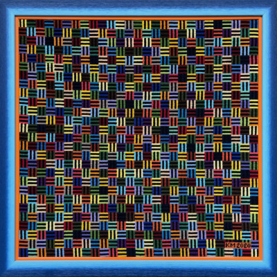 Steckbild%20047%20Ounie%20Numm%2C%202020%2C%2059%2C5x58%2C5%20cm%2C%20Gobelin-mezzo%20punto%20%2869x68%20cm%20con%20cornice%29